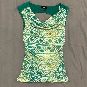 BCX patterned tank top, size small.
